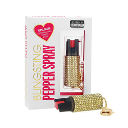 P.S. Products Bling Sting Mink - 1/2 oz - Clip on Cane Strap Pepper Spray