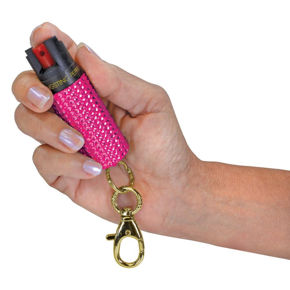 P.S. Products Bling Sting Mink - 1/2 oz - Clip on Cane Strap Pepper Spray
