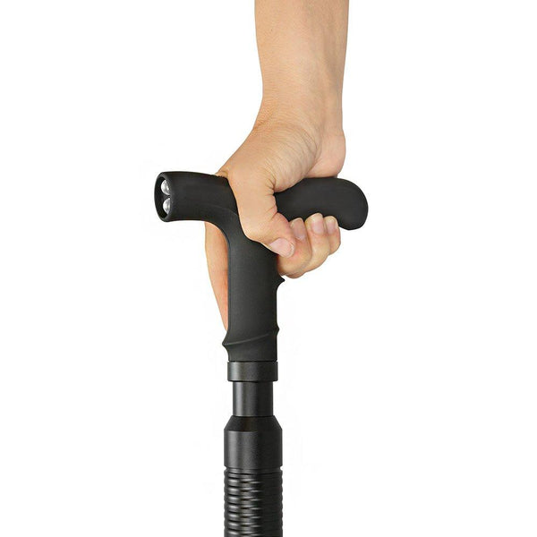 P.S. Products Zap Cane Hidden Covert Style - Stun Gun Rechargeable Cane with LED Flashlight