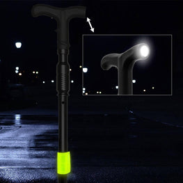 P.S. Products Zap Cane Hidden Covert Style - Stun Gun Rechargeable Cane with LED Flashlight