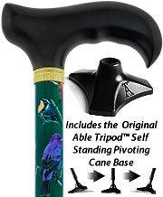 Royal Canes American Songbird Adjustable Derby Walking Cane w/ Able Tri Pod Base