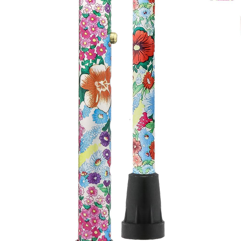 Royal Canes Beautiful Bouquet Adjustable Folding Cane w/ Able Tri Pod Base