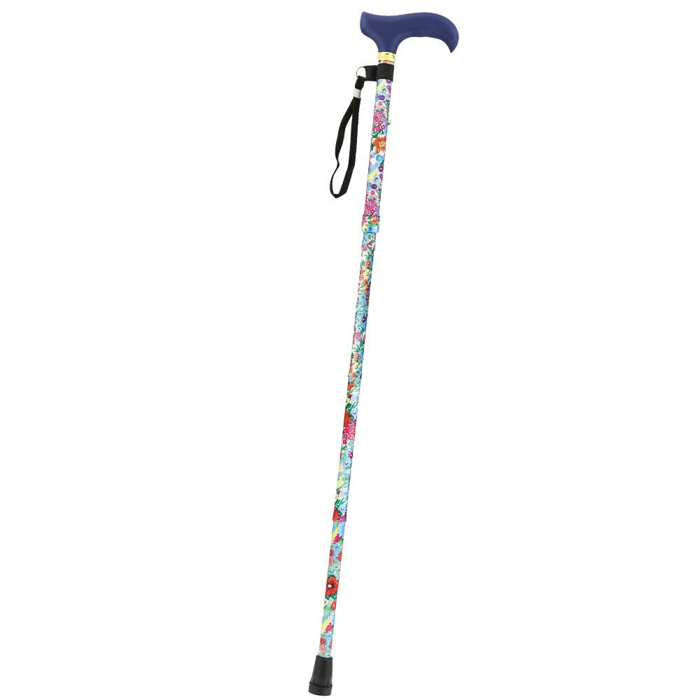 Royal Canes Beautiful Bouquet Adjustable Folding Cane w/ Able Tri Pod Base