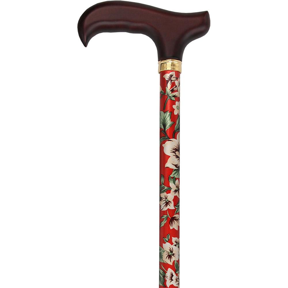 Royal Canes Crimson Beauty Standard Adjustable Cane w/ Able Tri Pod Base