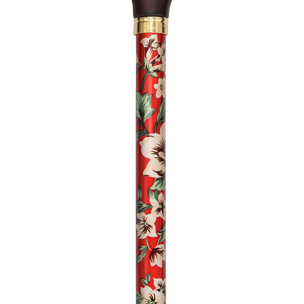 Royal Canes Crimson Beauty Standard Adjustable Cane w/ Able Tri Pod Base