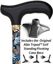 Royal Canes Evening Splendor Standard Adjustable Cane w/ Able Tri Pod Base