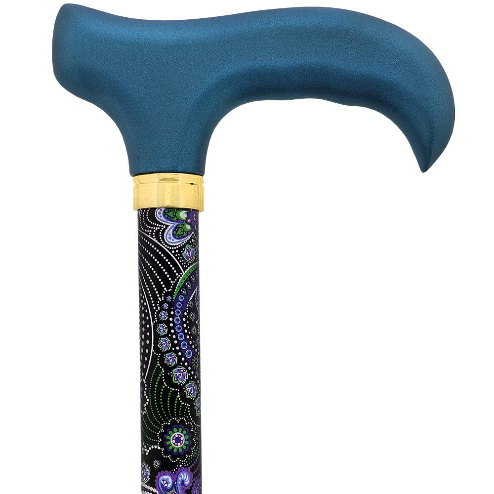 Royal Canes Purple Majesty Adjustable Derby Walking Cane w/ Able Tri Pod Base