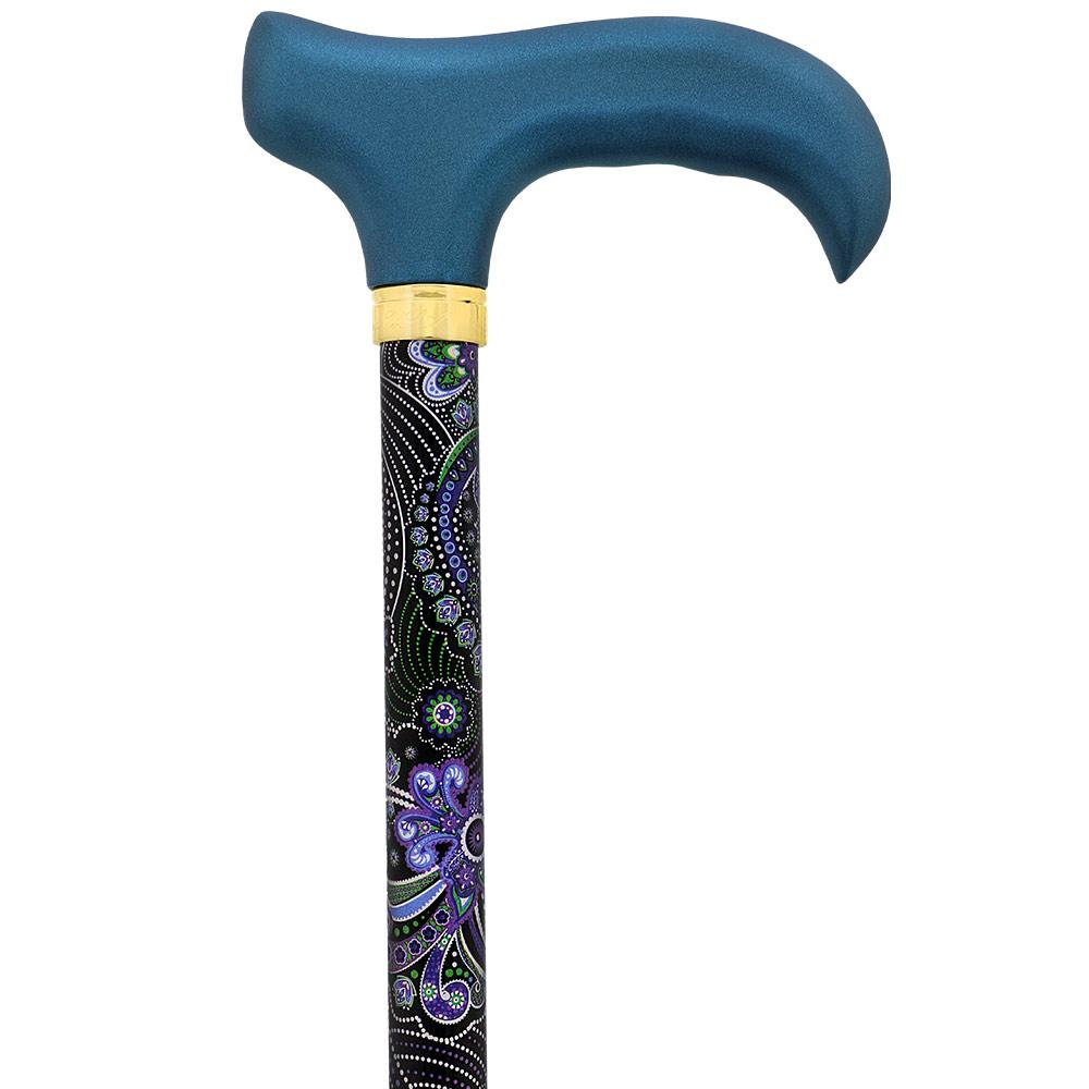 Royal Canes Purple Majesty Adjustable Derby Walking Cane w/ Able Tri Pod Base