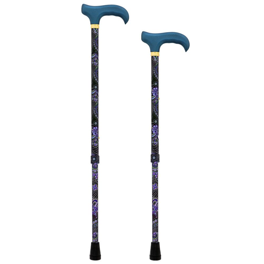 Royal Canes Purple Majesty Adjustable Derby Walking Cane w/ Able Tri Pod Base