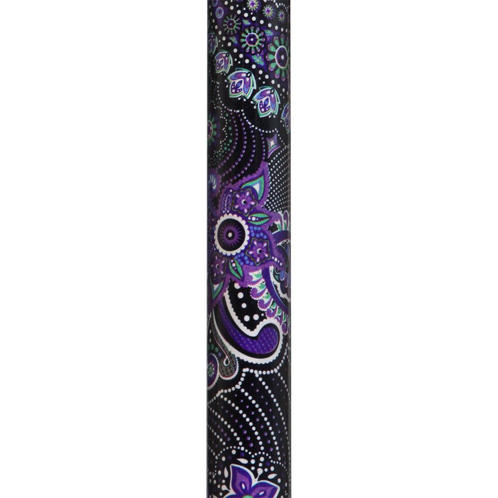 Royal Canes Purple Majesty Folding Adjustable Designer Derby w/ Able Tri Pod Base
