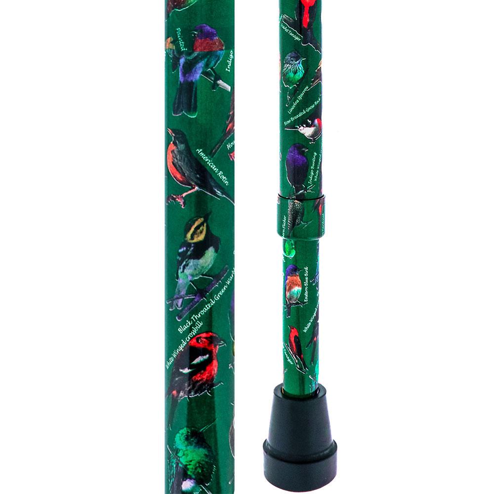 Royal Canes American Songbird Aluminum Adjustable Offset Walking Cane w/ Able Tripod Base