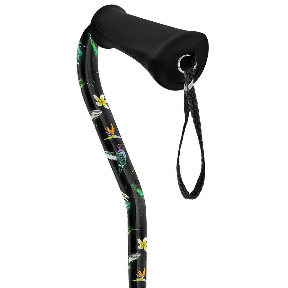 Royal Canes Flight of the Hummingbird Adjustable Offset Walking Cane w/ Comfort Grip 2.0