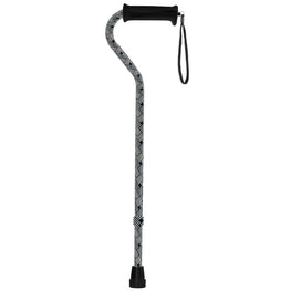 Royal Canes Herringbone Offset Adjustable Walking Cane w/ Comfort Grip 2.0