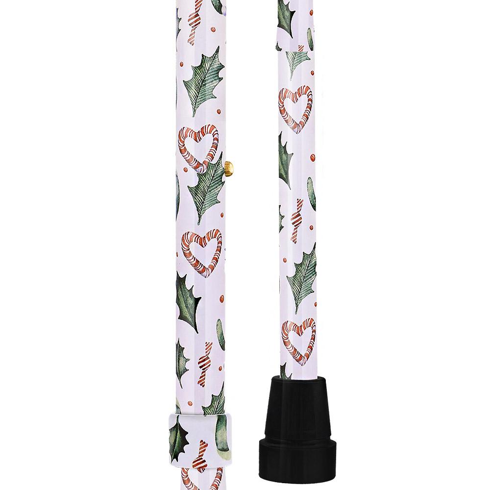 Royal Canes Holiday Cheer Designer Derby Adjustable Cane