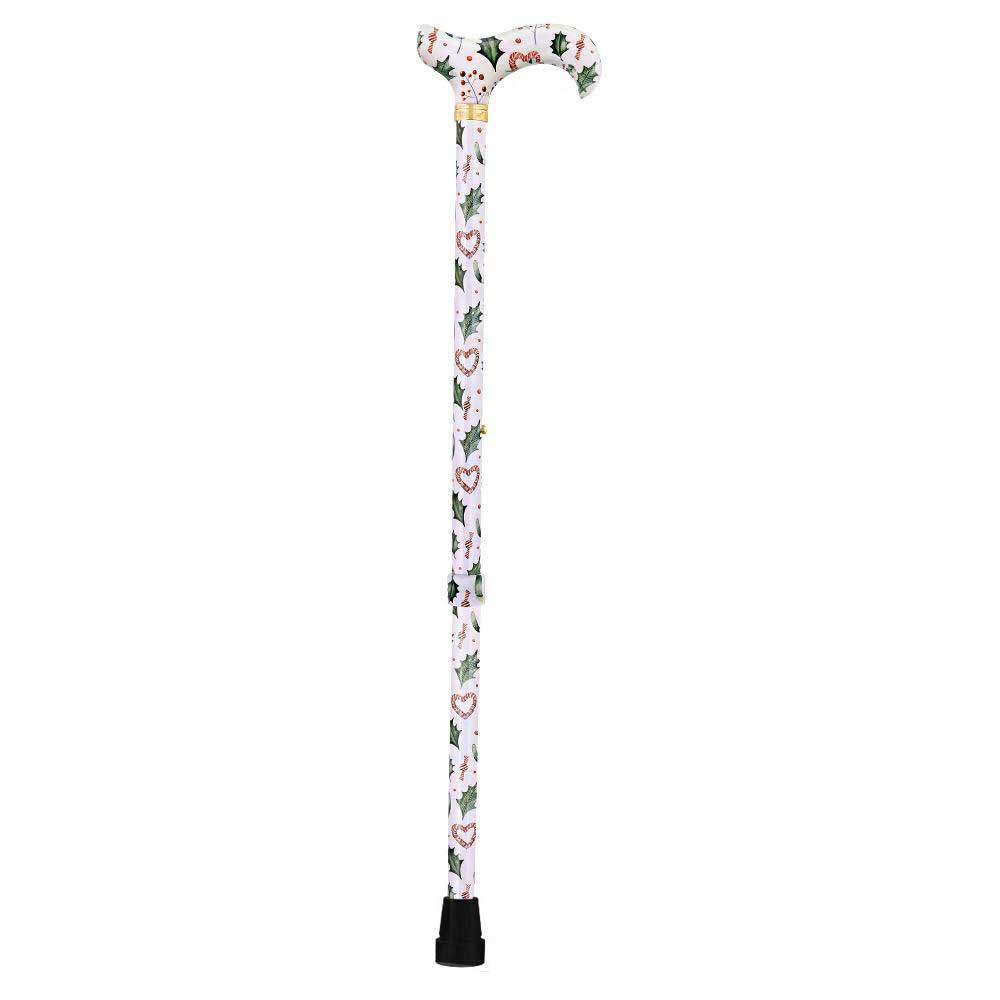 Royal Canes Holiday Cheer Designer Derby Adjustable Cane