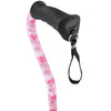 Royal Canes Pretty in Pink Offset Walking Cane with Comfort Grip