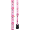 Royal Canes Pretty in Pink Offset Walking Cane with Comfort Grip