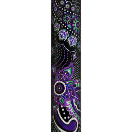 Royal Canes Purple Majesty Designer Adjustable Derby Walking Cane with Engraved Collar