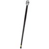 Royal Canes Silver 925r Skull Walking Stick with Black Beechwood Shaft