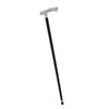 Royal Canes Silver 925r Embossed Fritz Handle Walking Cane with Black Beechwood Shaft and Collar