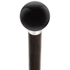 Royal Canes Black Void Round Knob Cane w/ Custom Wood Shaft & Collar