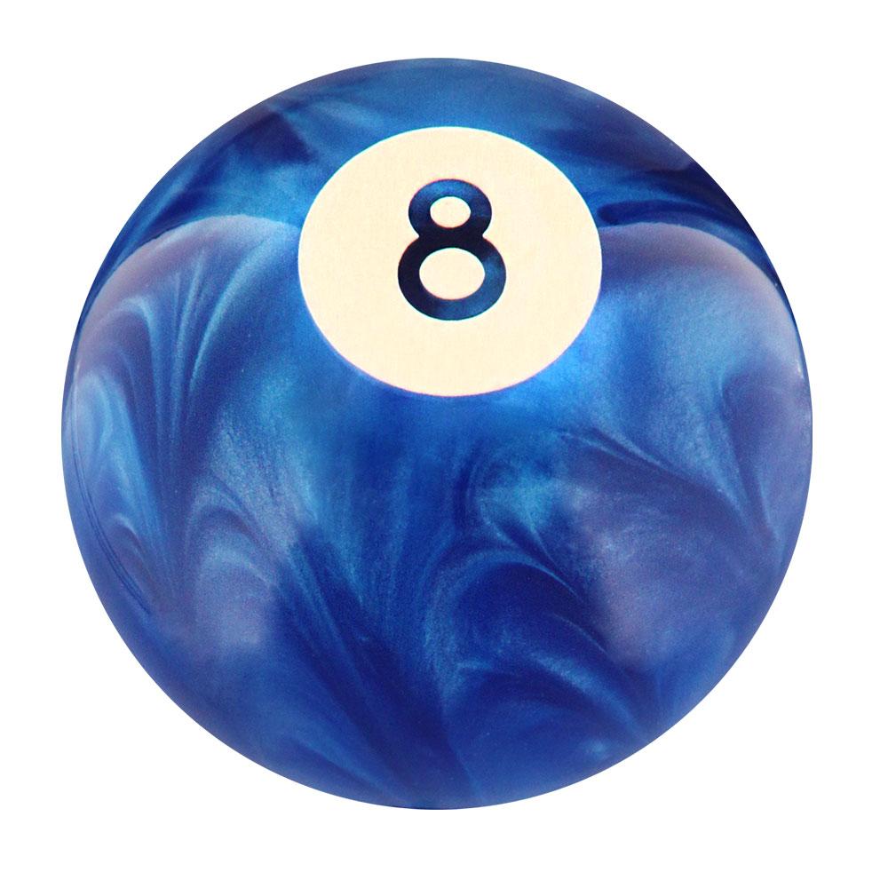 Royal Canes 8 Ball Blue Pearl Round Knob Cane w/ Custom Wood Shaft & Collar