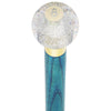 Royal Canes 8 Ball Clear Sparkle Round Knob Cane w/ Custom Color Ash Shaft & Collar