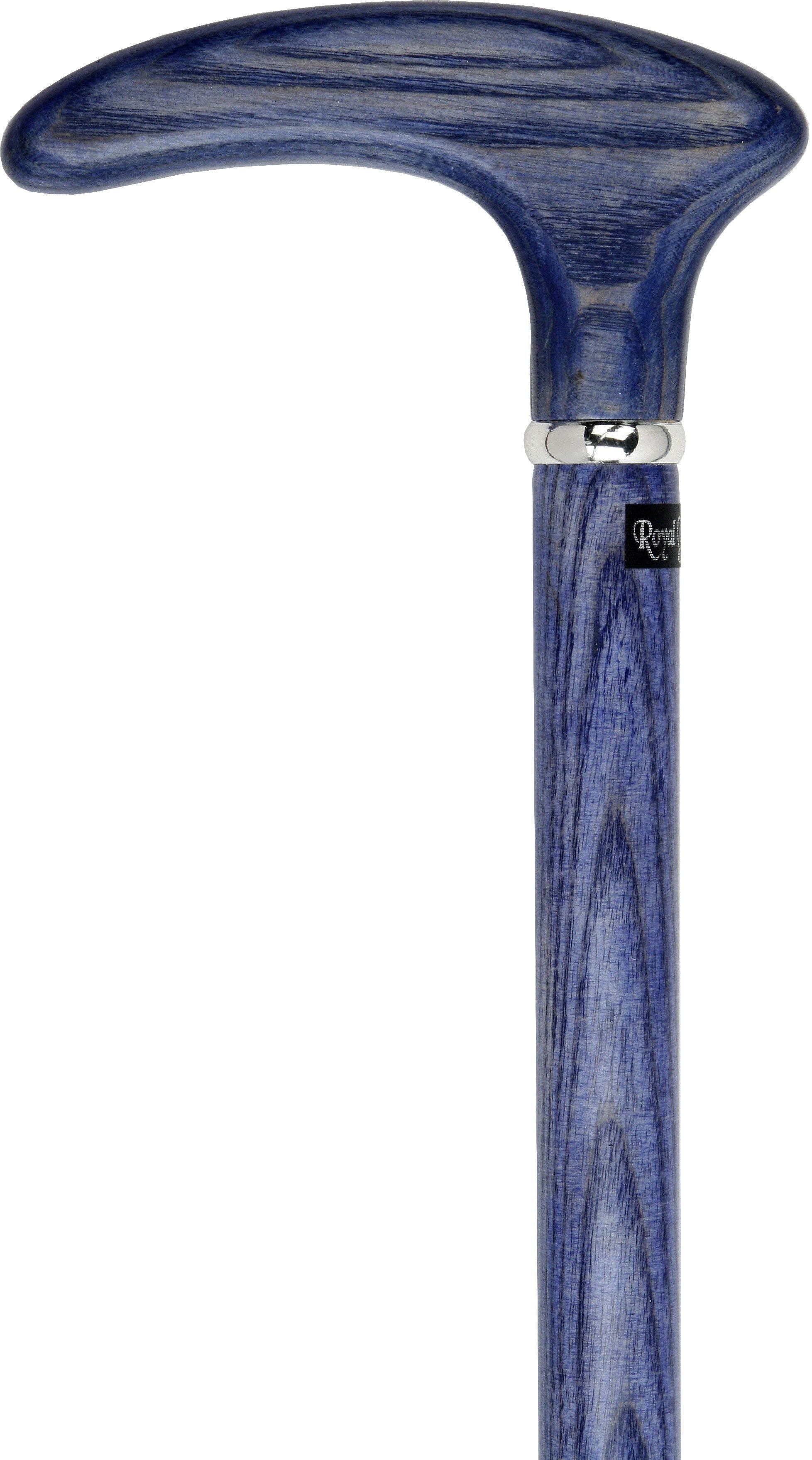 Blue Denim Cosmopolitan Handle Walking Cane With Ash Wood Shaft ...