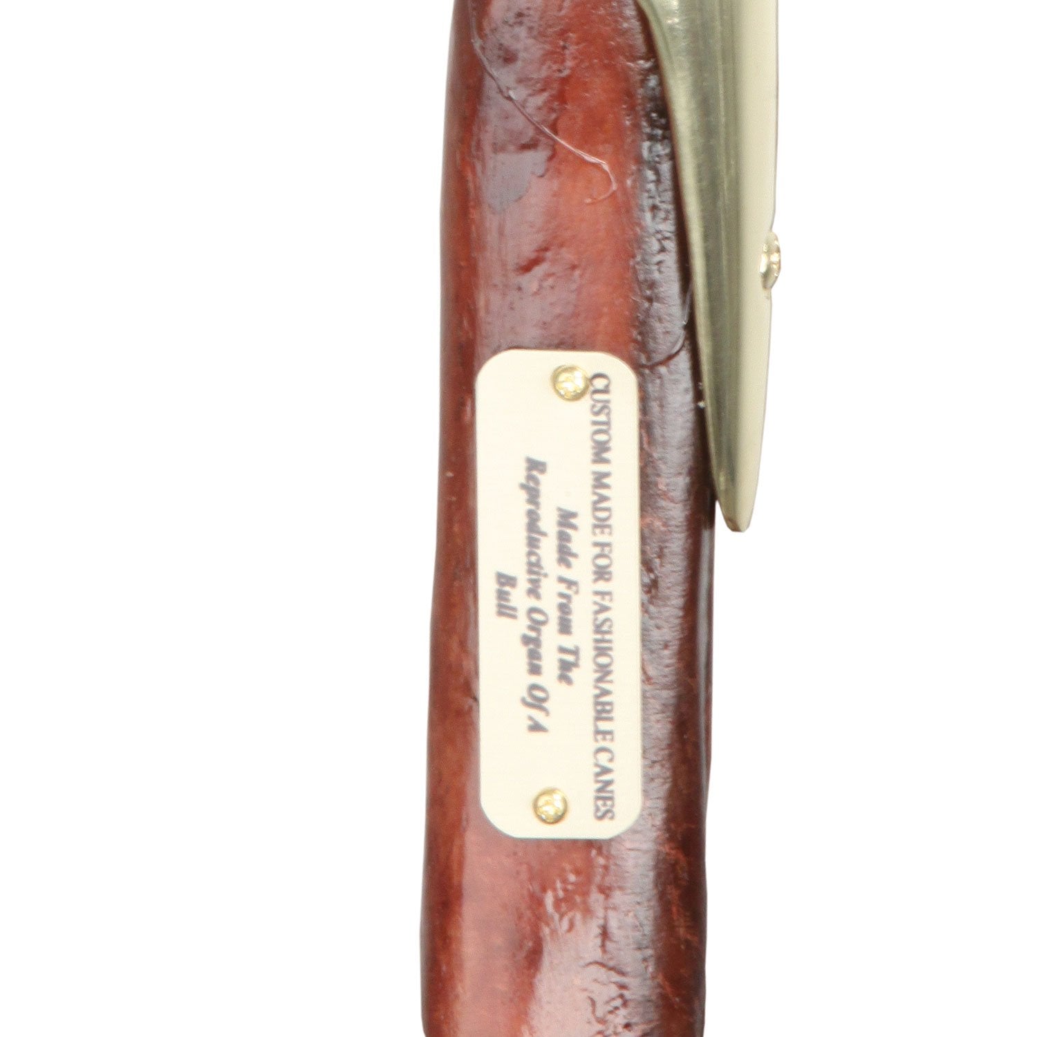Royal Canes Bull Penis Brass Hame Handle Walking Stick