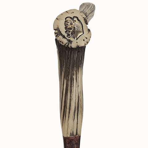 Exclusive Elk Horn Handle Cane with Bull Organ Shaft