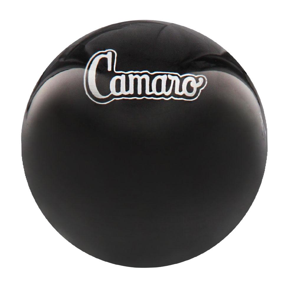 Royal Canes Licensed Camaro Emblem Black Round Knob Cane w/ Custom Color Ash Shaft & Collar