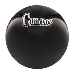 Royal Canes Licensed Camaro Emblem Black Round Knob Cane w/ Custom Wood Shaft & Collar