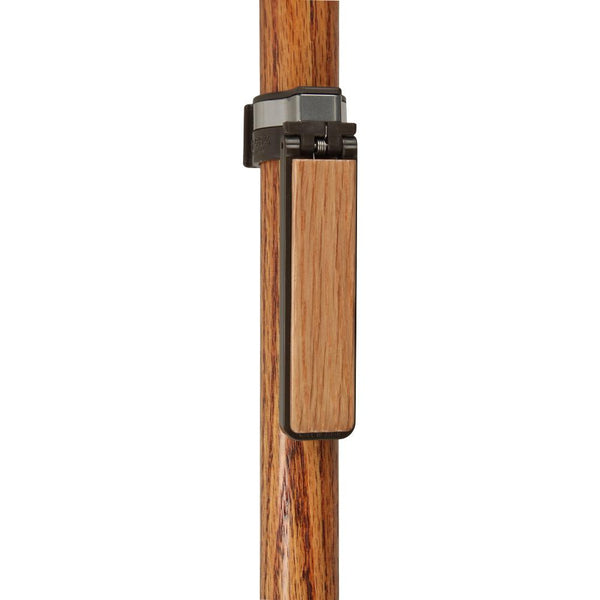 Auto FlipUp Oak Wood Cane Holder Easy StoreAway Design