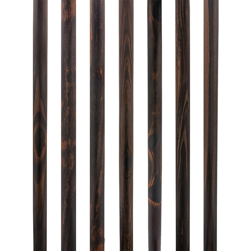 Royal Canes Premium Ebony Derby Walking Cane With Ebony Wood Shaft and Pewter Collar