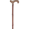 Royal Canes Walnut Derby Handle Cane with Dark Bamboo Shaft