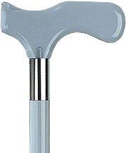 Royal Canes Blue Lucite Derby Walking Cane With Blue Lucite Shaft and Silver Collar