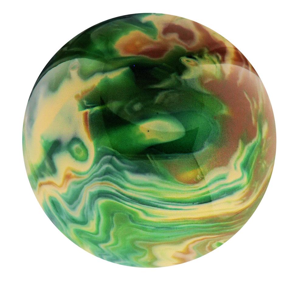 Royal Canes Emerald Dream Pearl Round Knob Cane w/ Custom Color Ash Shaft & Collar