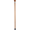 Royal Canes Rosewood Flat Top Knob Handle Walking Stick With Rosewood Shaft and Two Tone Collar