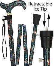 Royal Canes American Songbird Designer Derby Adjustable Folding Cane With Retractable Ice Tip