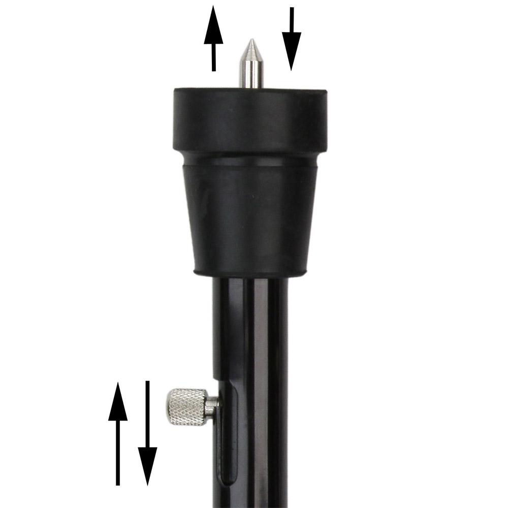 Royal Canes Black Adjustable Folding Retractable Ice Tip Orthopedic Handle Cane