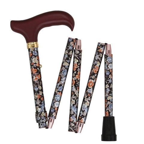 Royal Canes Evening Wildflowers Mini Compact Folding Cane