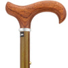 Royal Canes Folding Cane Rosewood Derby Handle Walking Cane with Adjustable Aluminum Shaft and Collar