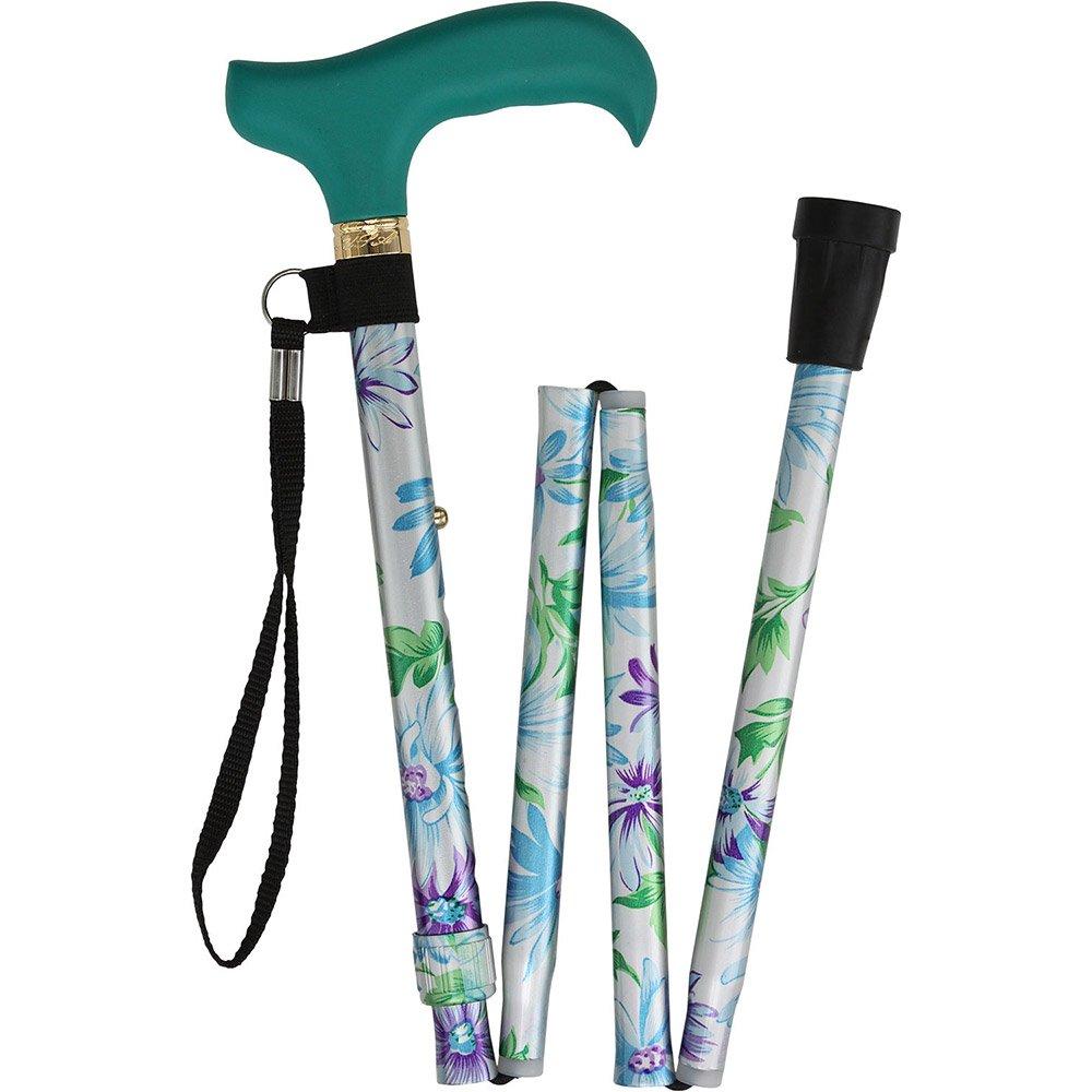 Royal Canes Glorious Gardens Adjustable Folding Cane