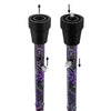 Royal Canes Purple Majesty Adjustable Folding Designer Derby Cane with Retractable Ice tip