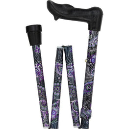 Royal Canes Purple Majesty Folding Adjustable Cane Palm Grip