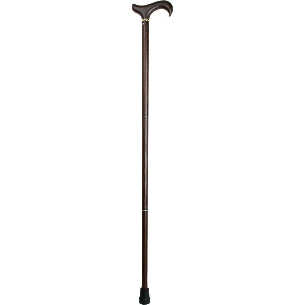 Royal Canes Wenge 3 Piece Folding Derby Walking Cane With Wenge Wood Shaft and Brass Collar