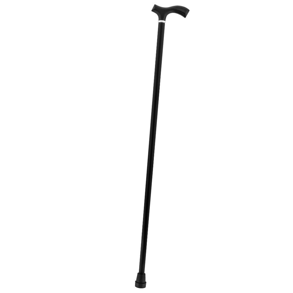 Royal Canes Black Beechwood Fritz Walking Cane w/ Silver Collar