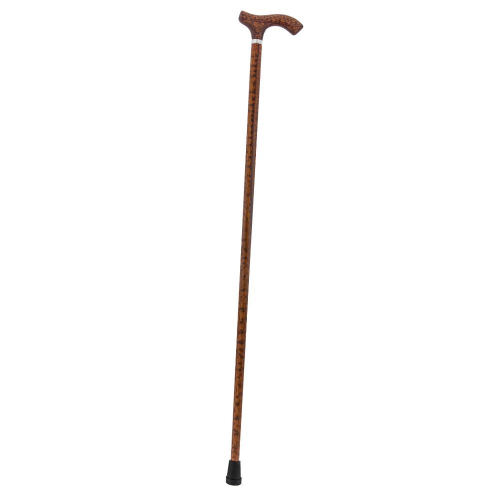 Royal Canes Fritz Walking Cane w/ Genuine Snakewood Handle & Shaft w/ Silver Collar