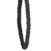 Royal Canes Cane Wrist Strap with Snap - Genuine Black Braided Leather (fits 18mm + sized shafts)