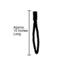 Royal Canes Cane Wrist Strap with Snap - Genuine Black Braided Leather (fits 18mm + sized shafts)